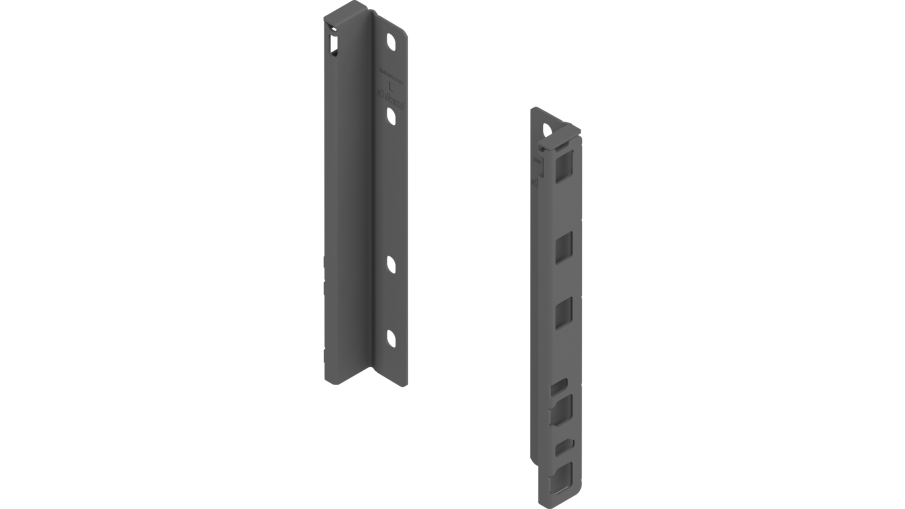 Rugwandhouder Merivobox E- hoogte, L+R, orion grijs