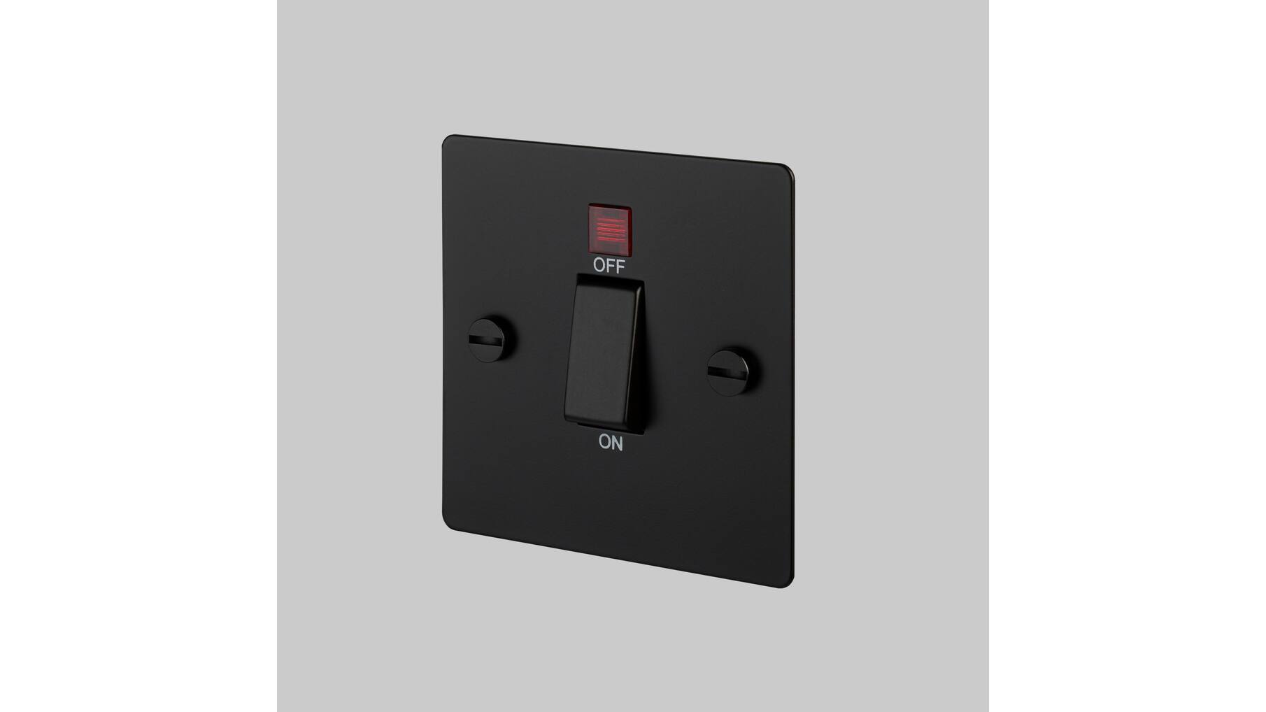 45A Dp Cooker Switch w/ Neon - Black - Black Interior