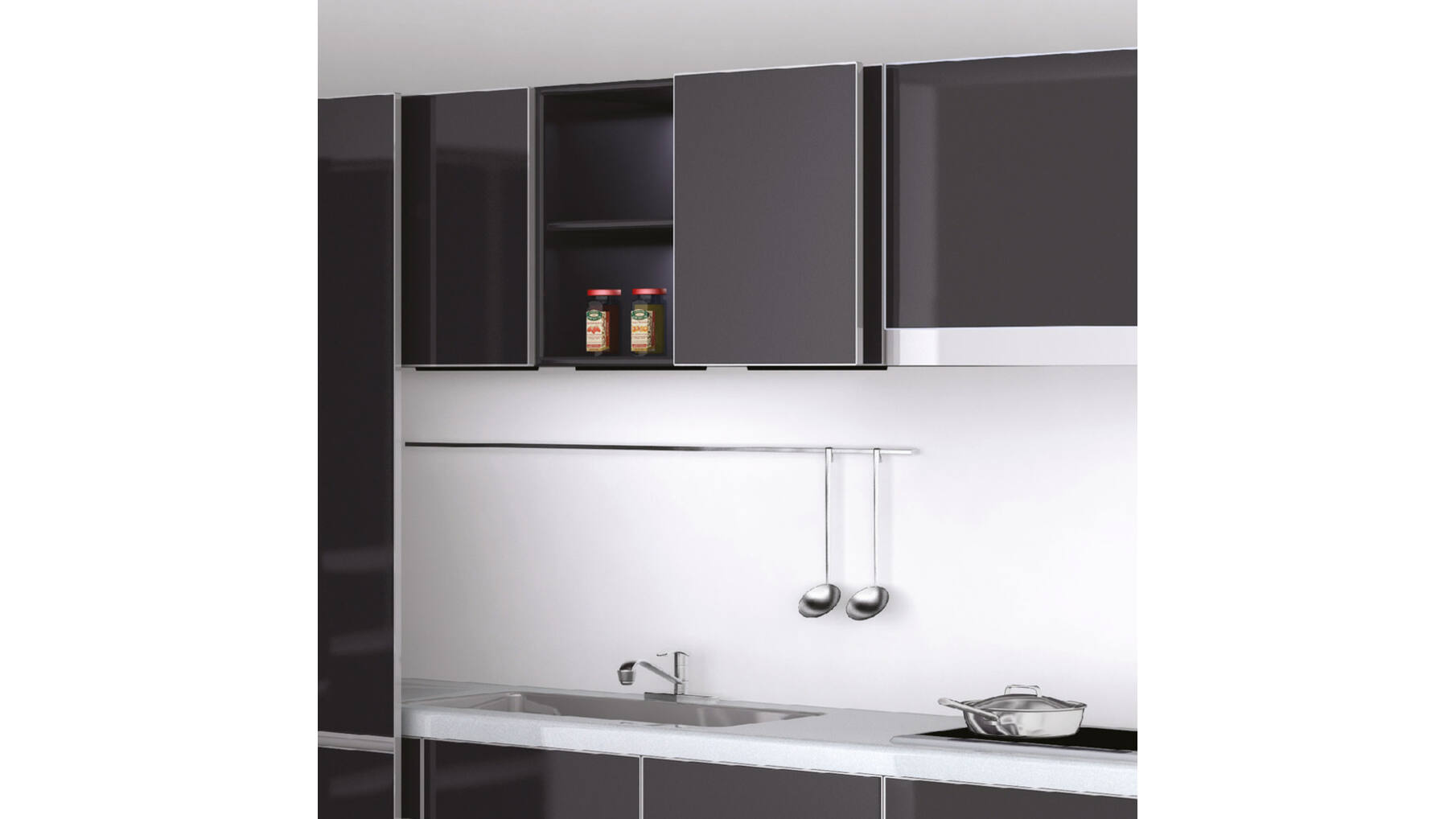 Monoflat systeem hoogte 1801-2100mm, deurgewicht 10.6-14kg