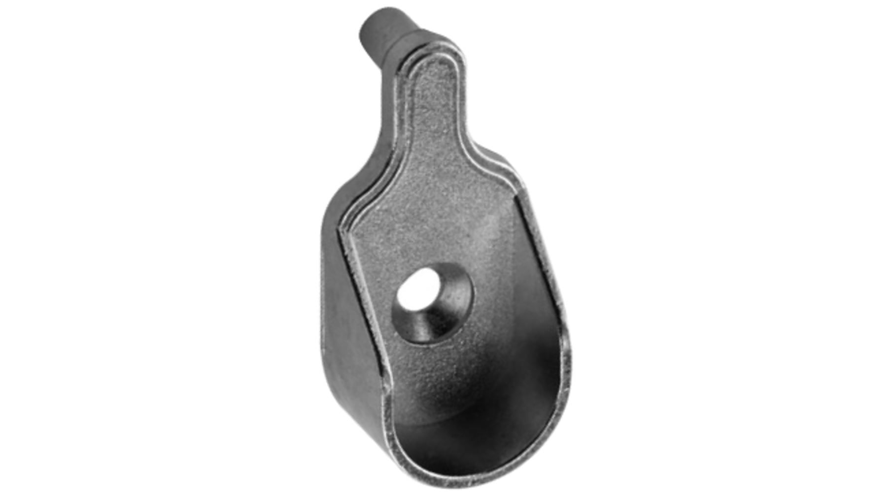 Roedehouder vernikkeld, met 2 duvels 5mm, voor roede 30x15mm