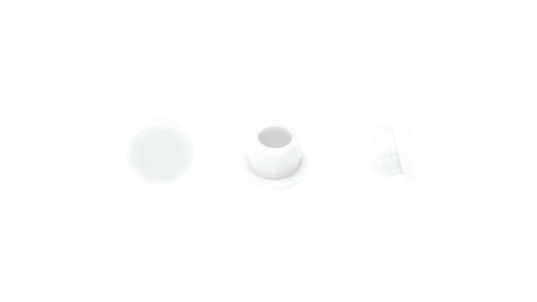 Afdekkappen Clamex, ral 9010, per 500, wit