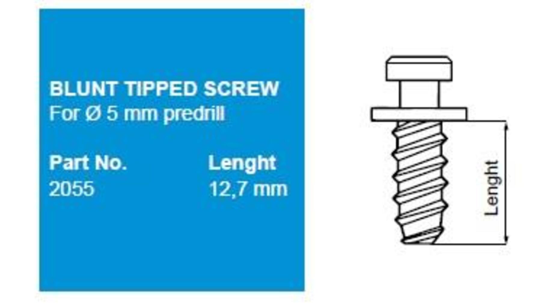 Europen voor Modular clip, draadlengte 12,7mm, boring 5mm