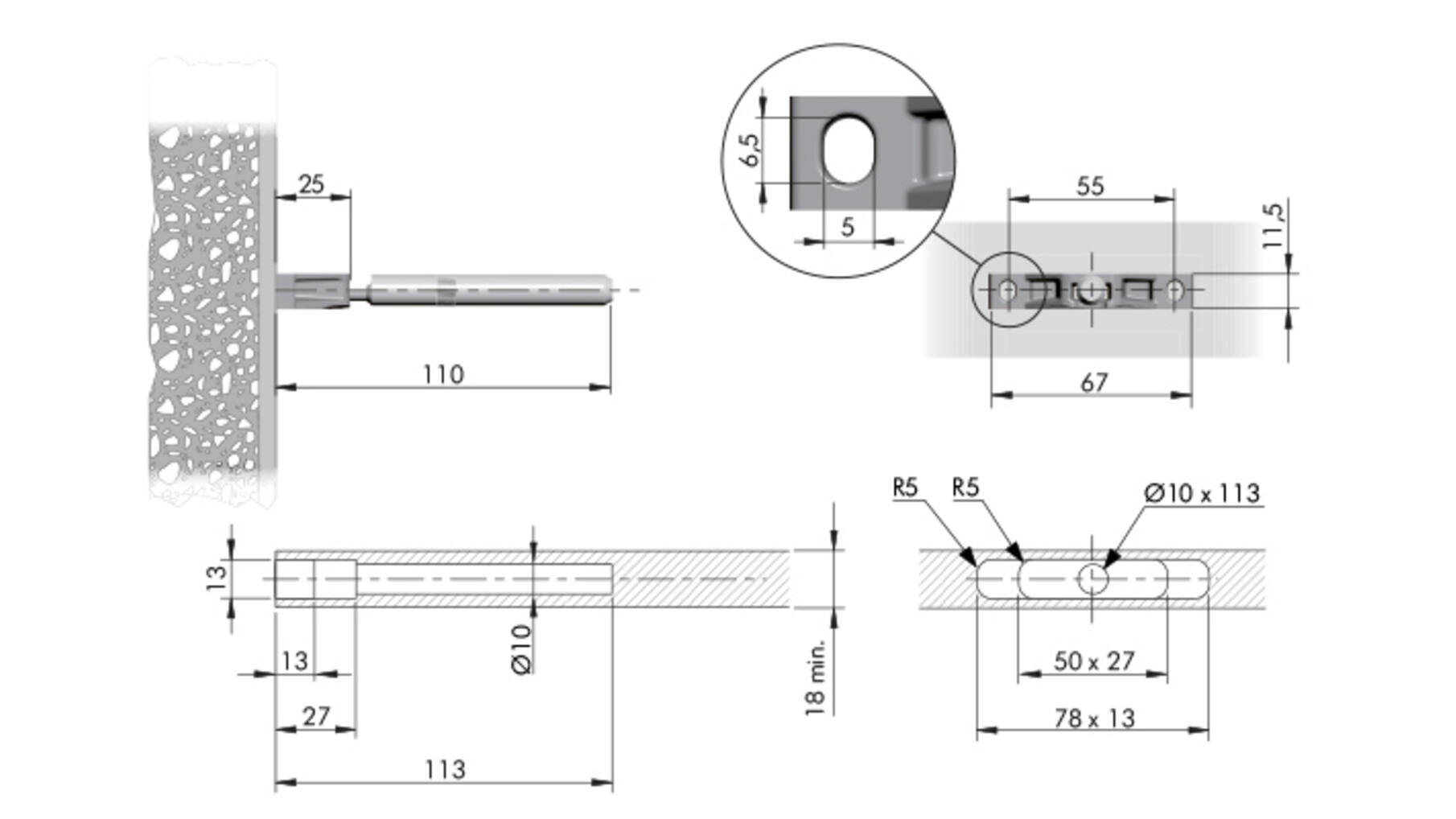 Triade SLIM voor 18mm panelen