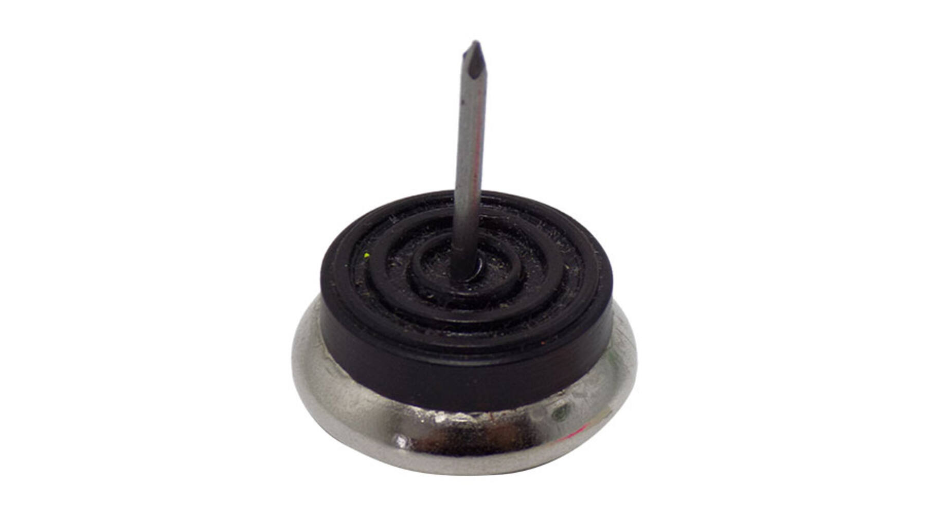 Elastaglijder 30mm hoogte 10mm met vernikkelde onderkant