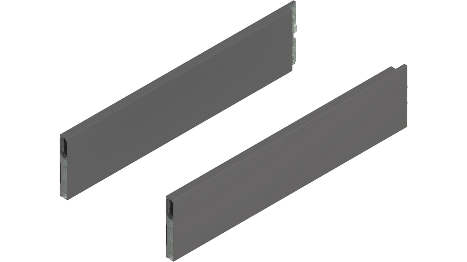 Boxcap Merivo L+R v/corpusdiepte 450mm hoogte E oriongrijs