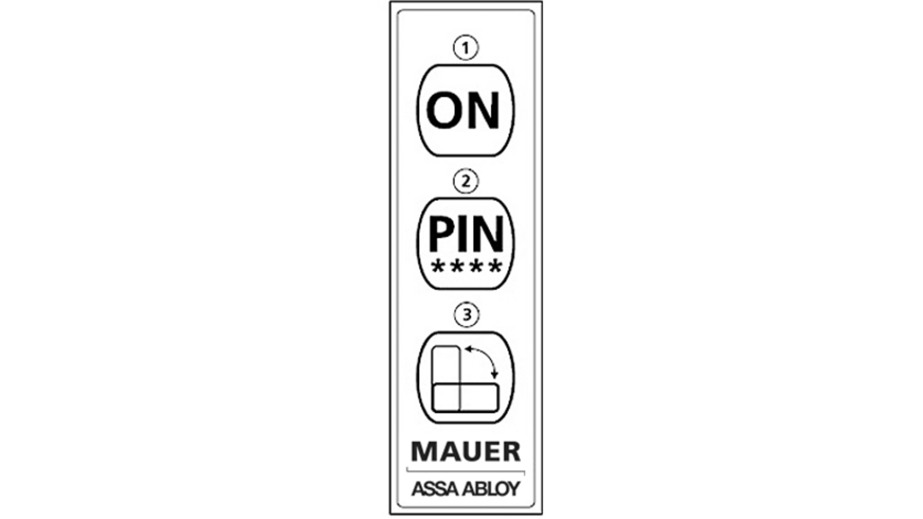 Mauer gebruikssticker tbv ELLcam witte letters