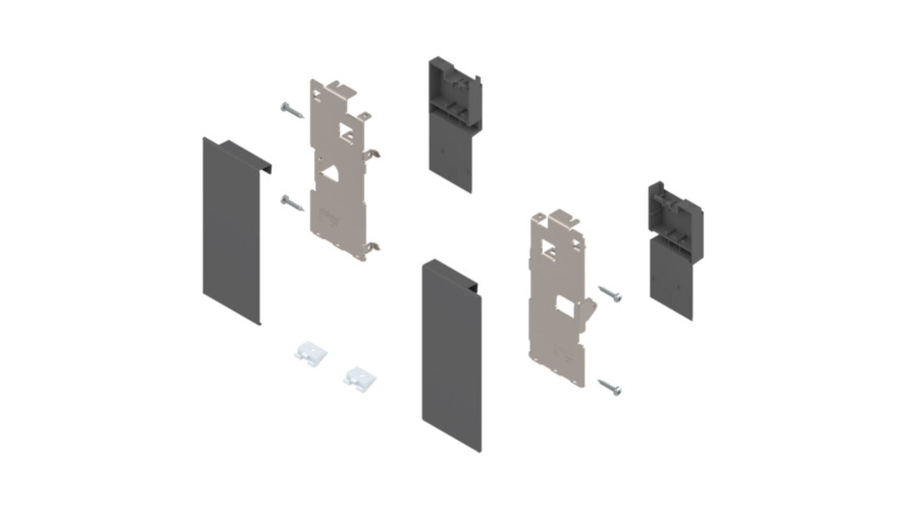 Legrabox fronthouderset K, oriongrijs
