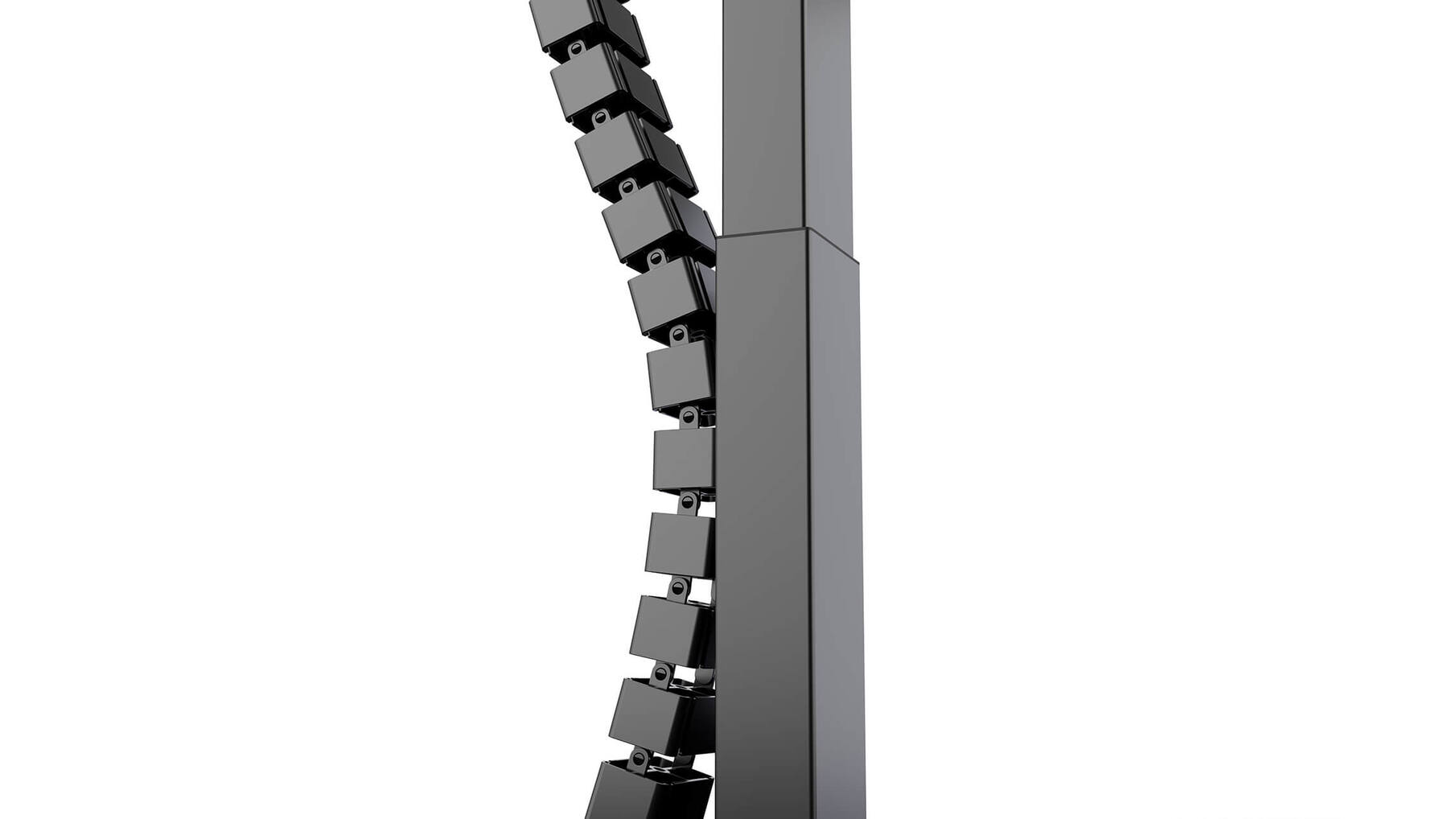 Fellowes kabelslang van 130cm met verzwaard voetplaat, zwart