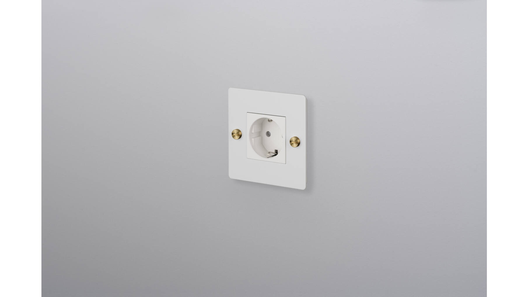EU 1G Socket/Schuko Type F/w/out B+P Logo/White