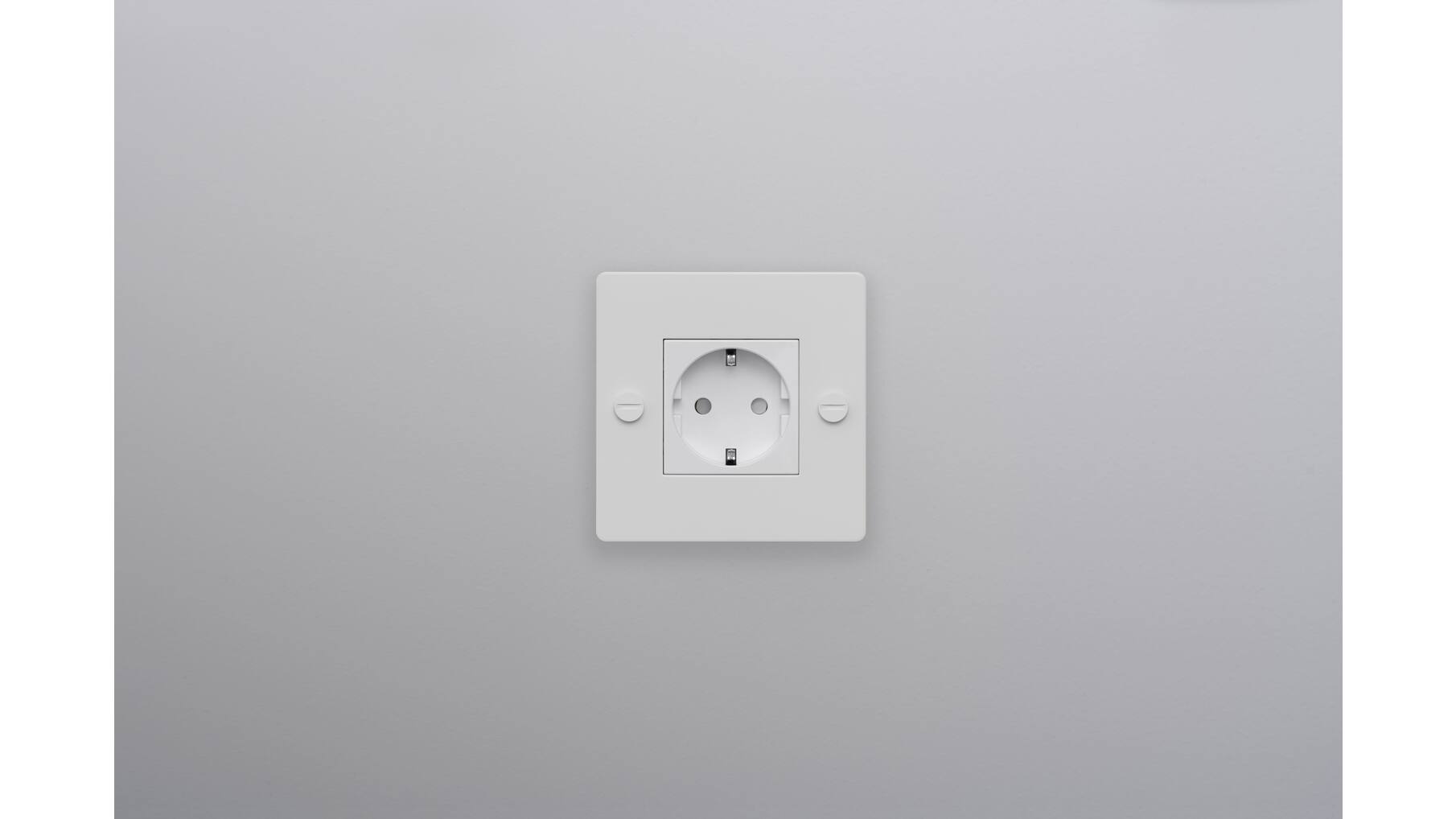 EU 1G Socket/Schuko Type F/w/out B+P Logo/White