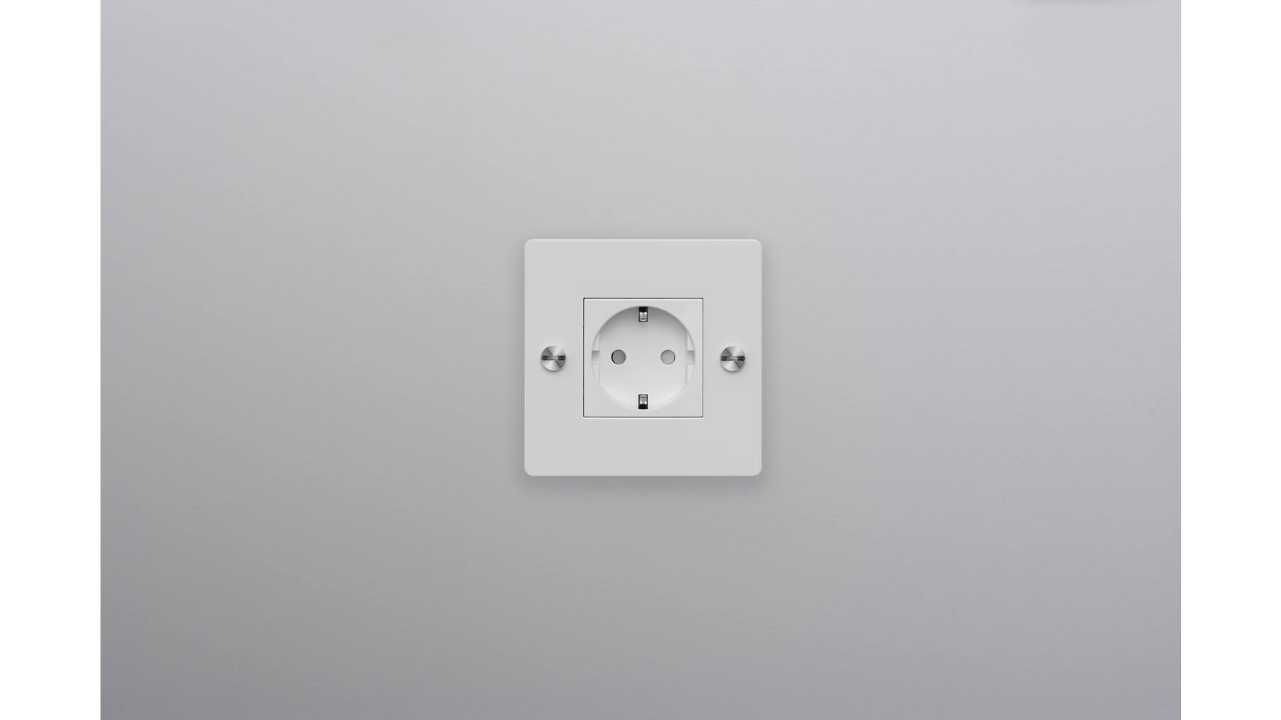 EU 1G Socket/Schuko Type F/w/out B+P Logo/White