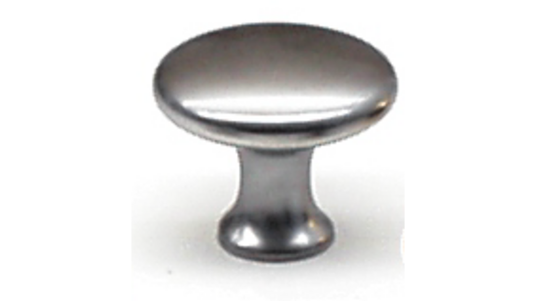 Knop diameter 28mm RVS look, hoogte 25mm