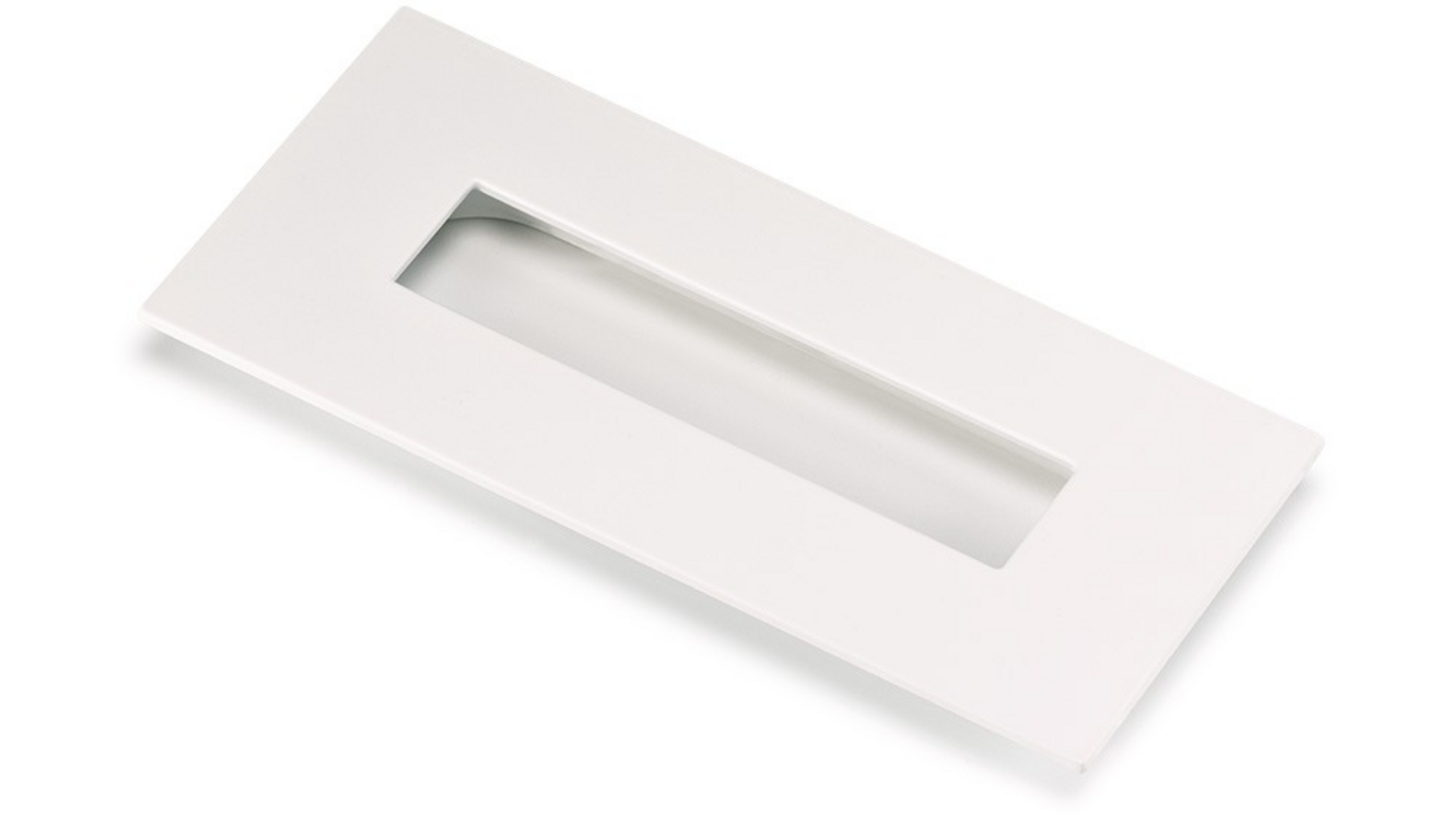 Komgreep mat wit 155x73mm, inlaat 40x123x11mm