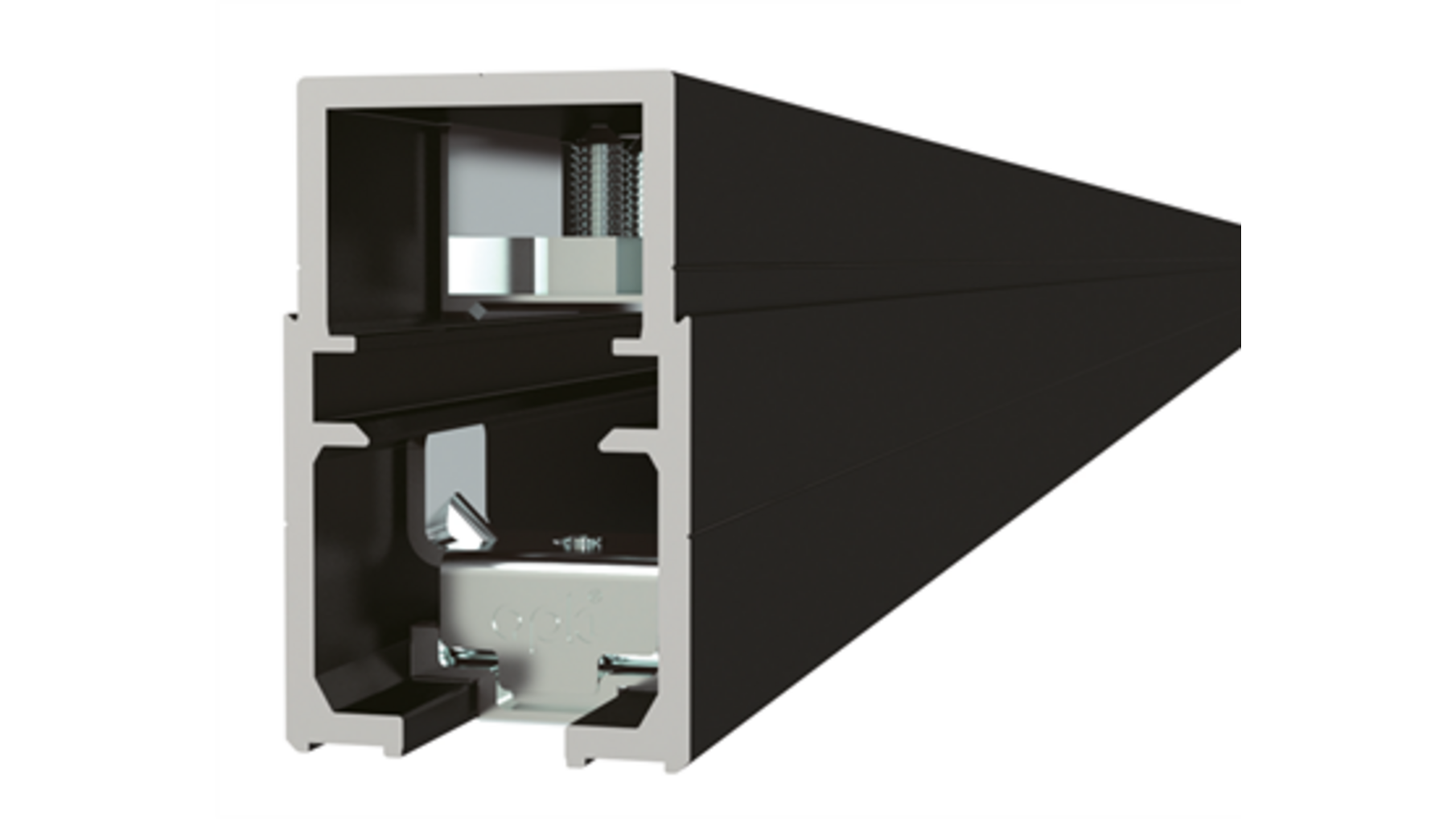 E-Space bovenrail met magnetische aandrijving, lengte 3400mm