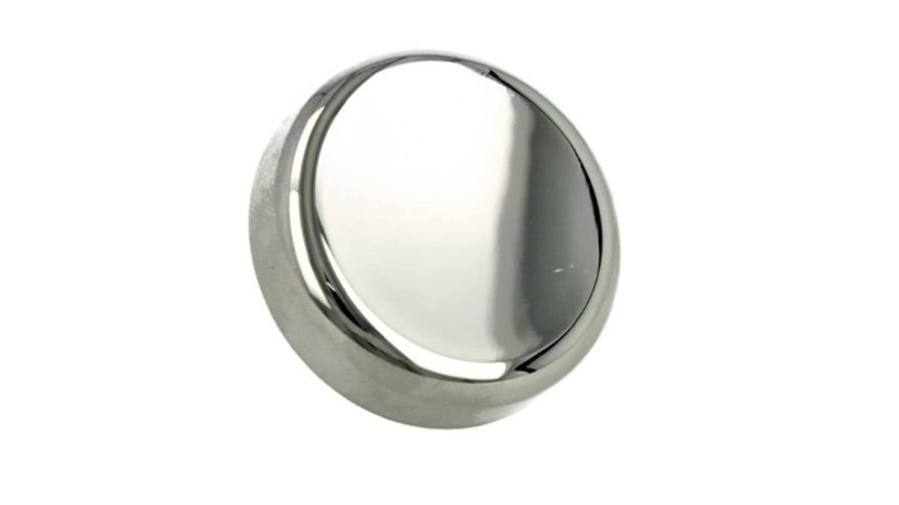 Dekorplaat rond, chroom, voor glasdeurscharnier boring 26mm