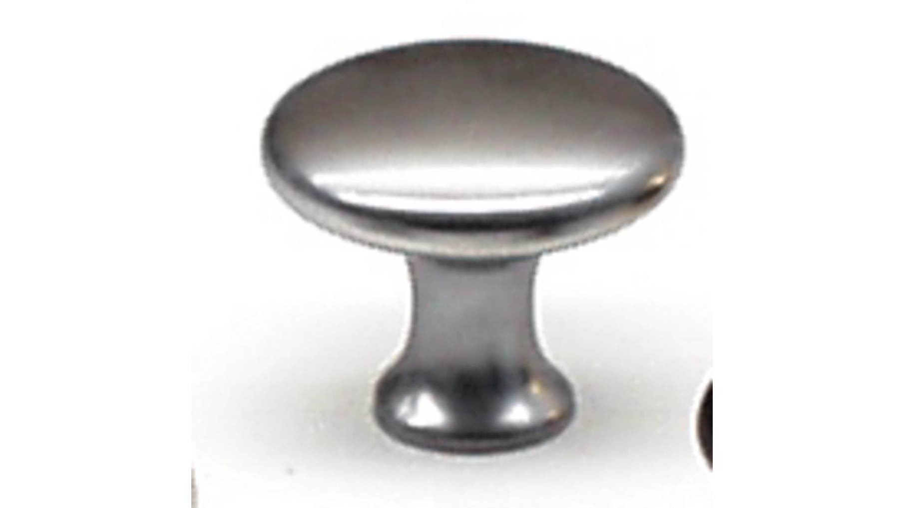 Knop diameter 31mm mat chroom, hoogte 25mm