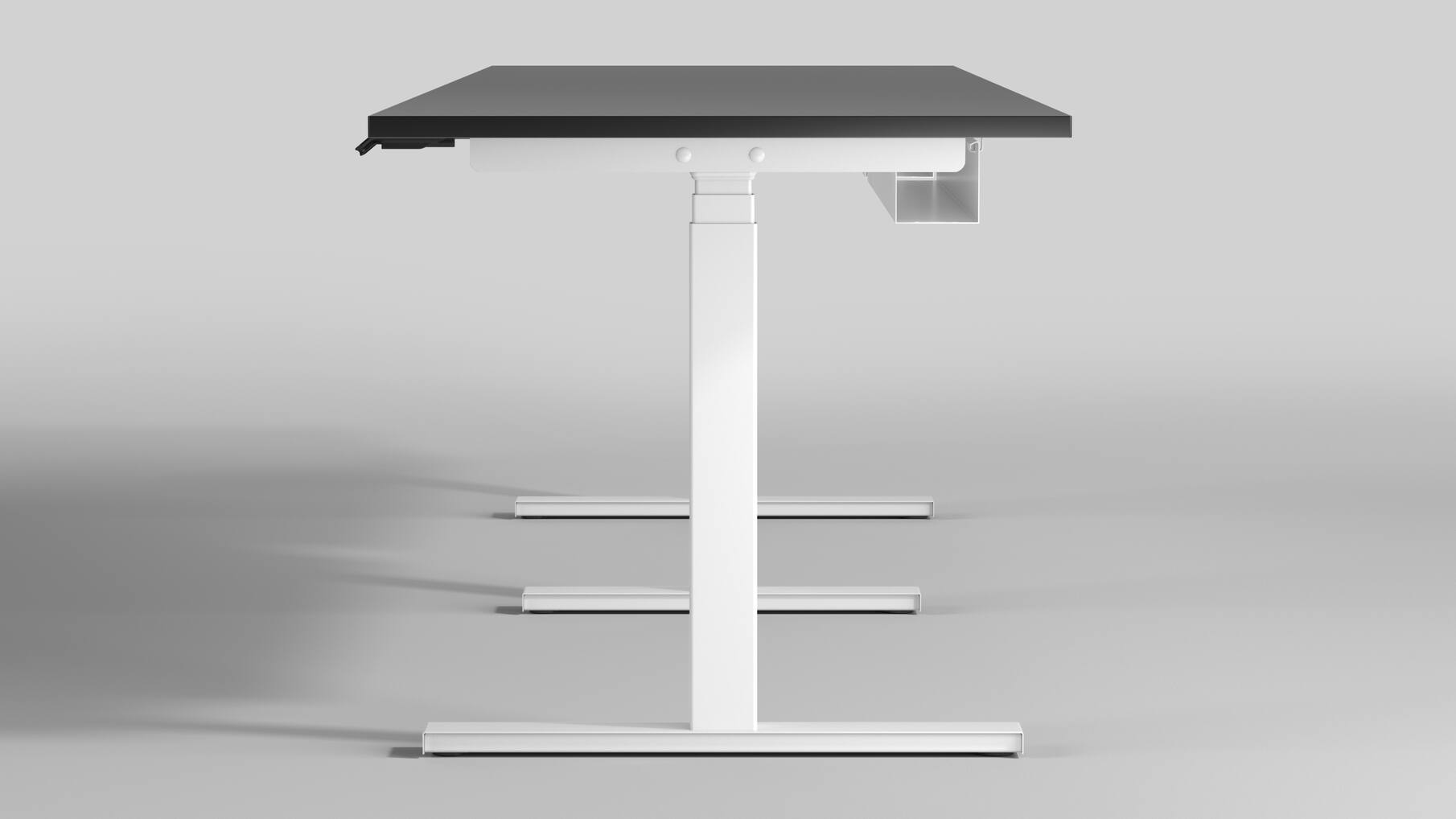 Milano Vergader voor een blad tot 4000mm. zilver RAL9006