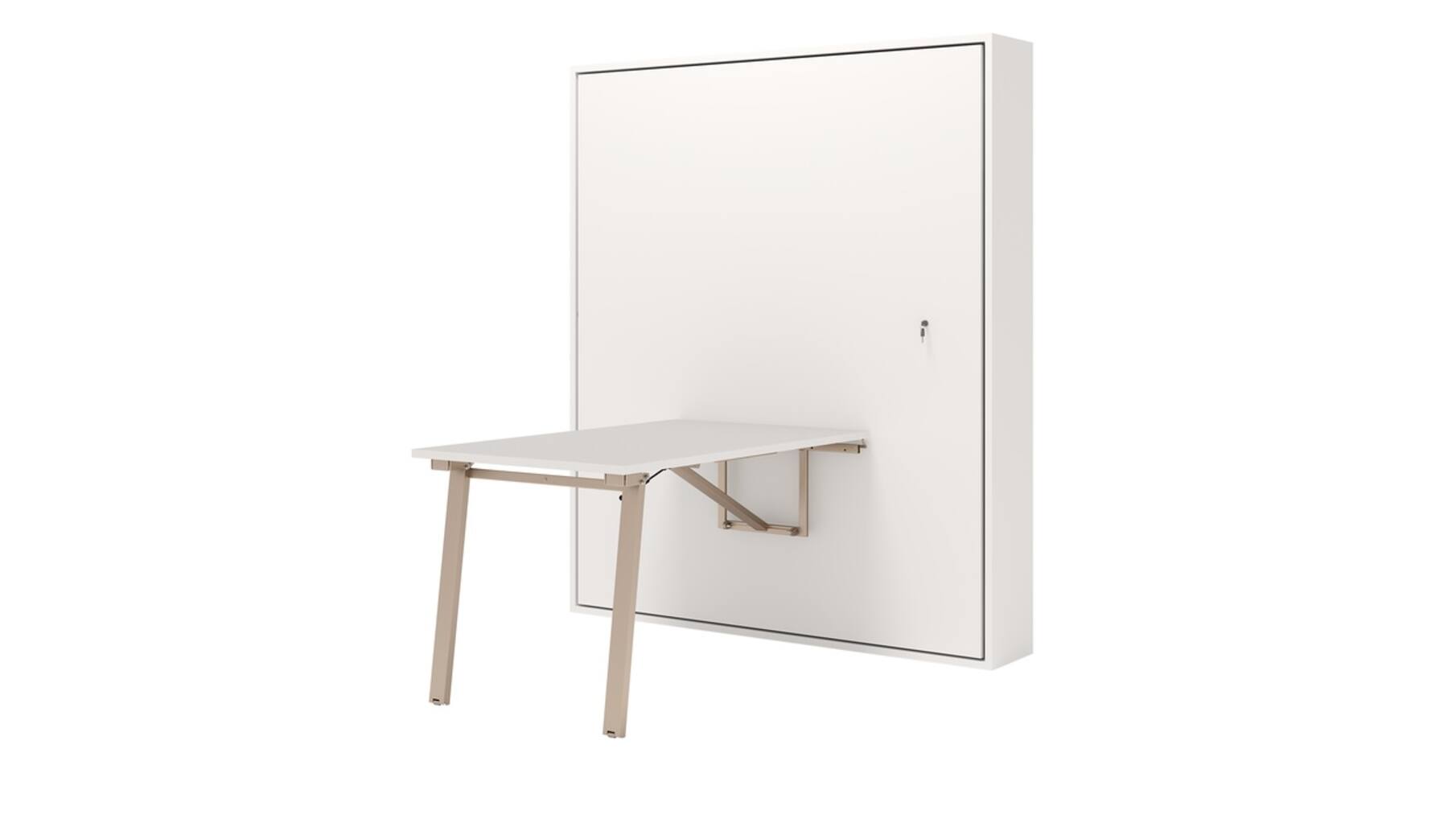 Opklapbed CV4 verticaal met tafel SLIM, 183x212cm com-