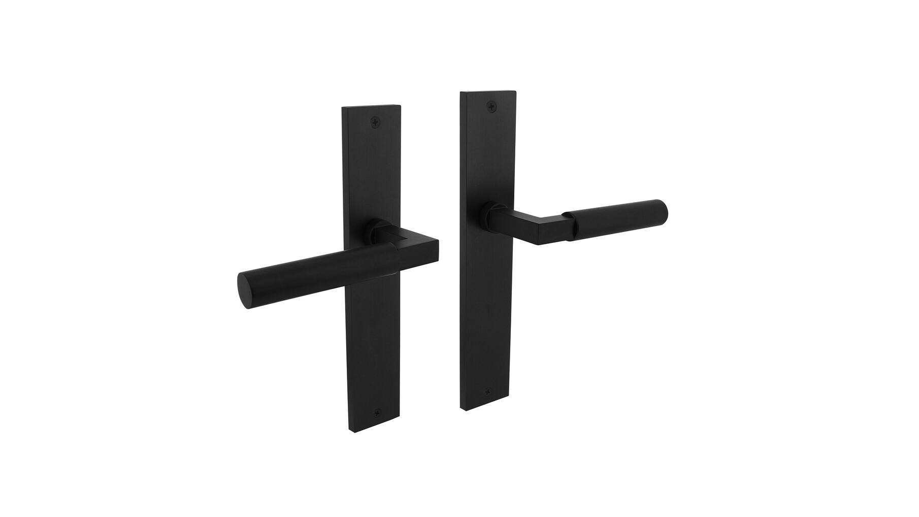 Deurkruk Bau-Stil op schild 245x45 mm blind