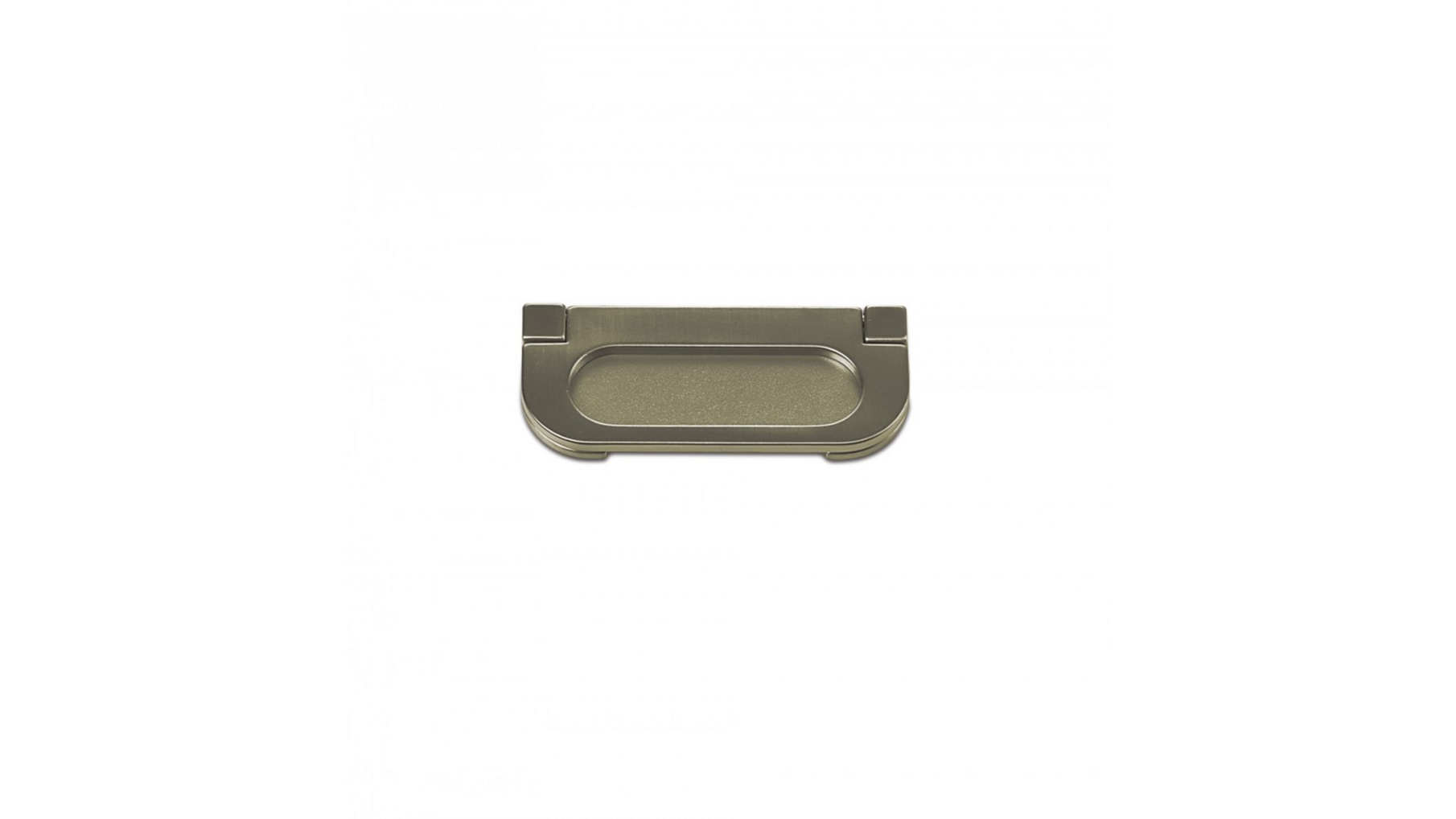 Komgreep nikkel gesatineerd 80x35mm