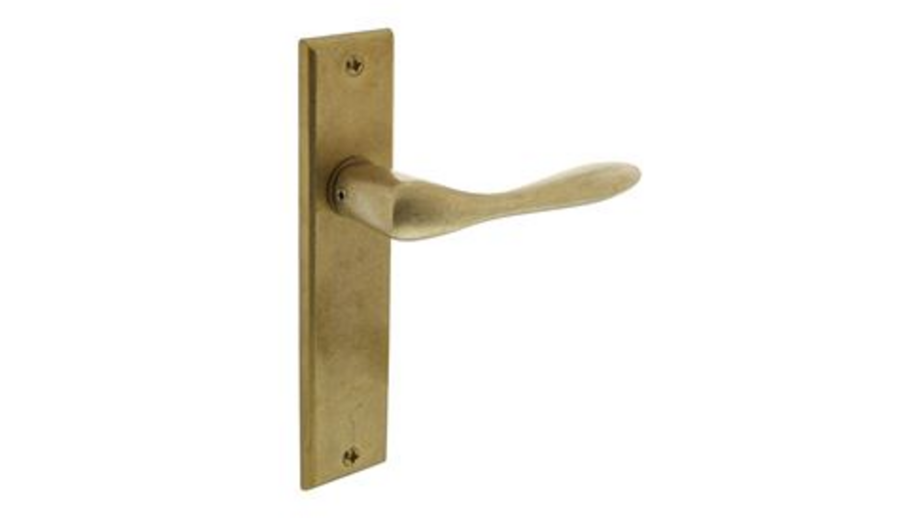 Deurkruk Banaan met schild 181x41x7mm blind