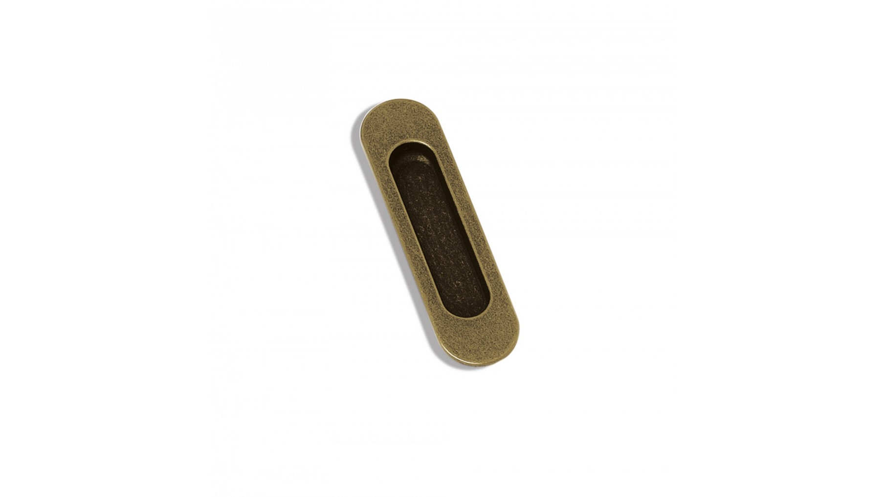 Komgreep antiek brons 110x36mm, inlaat 69x26x11mm