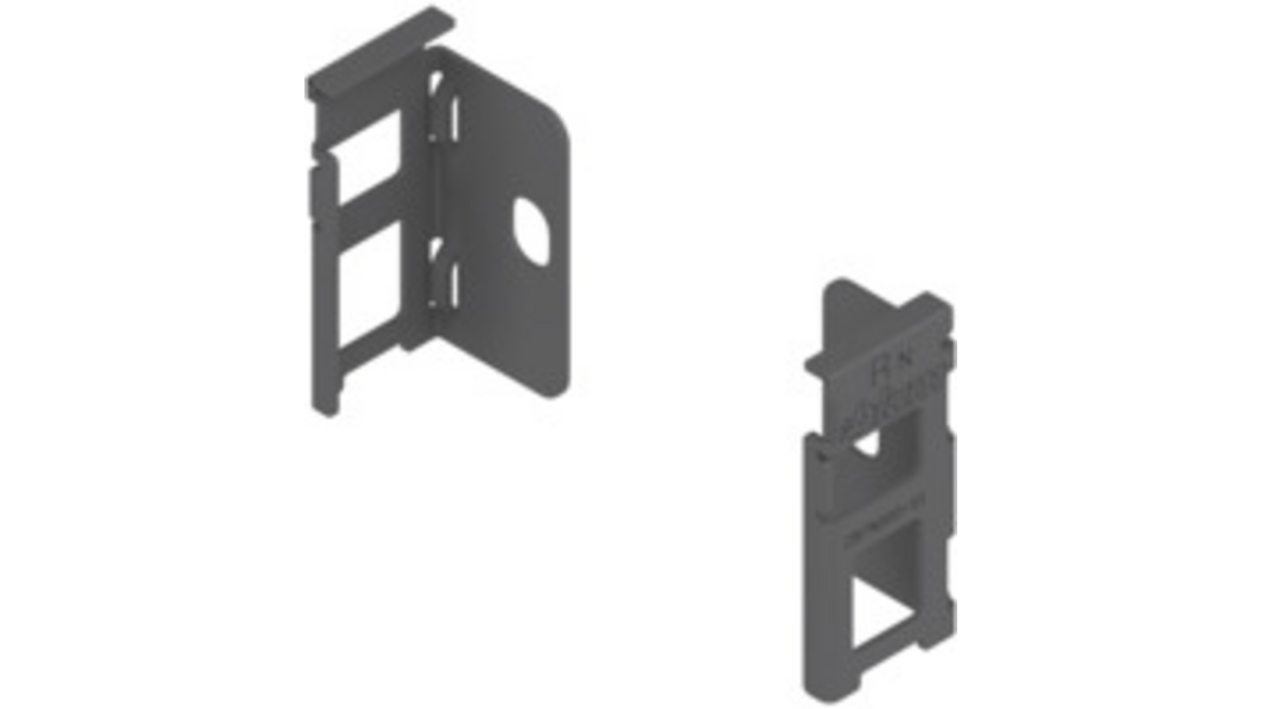 Achterwandhouderset N, oriongrijs
