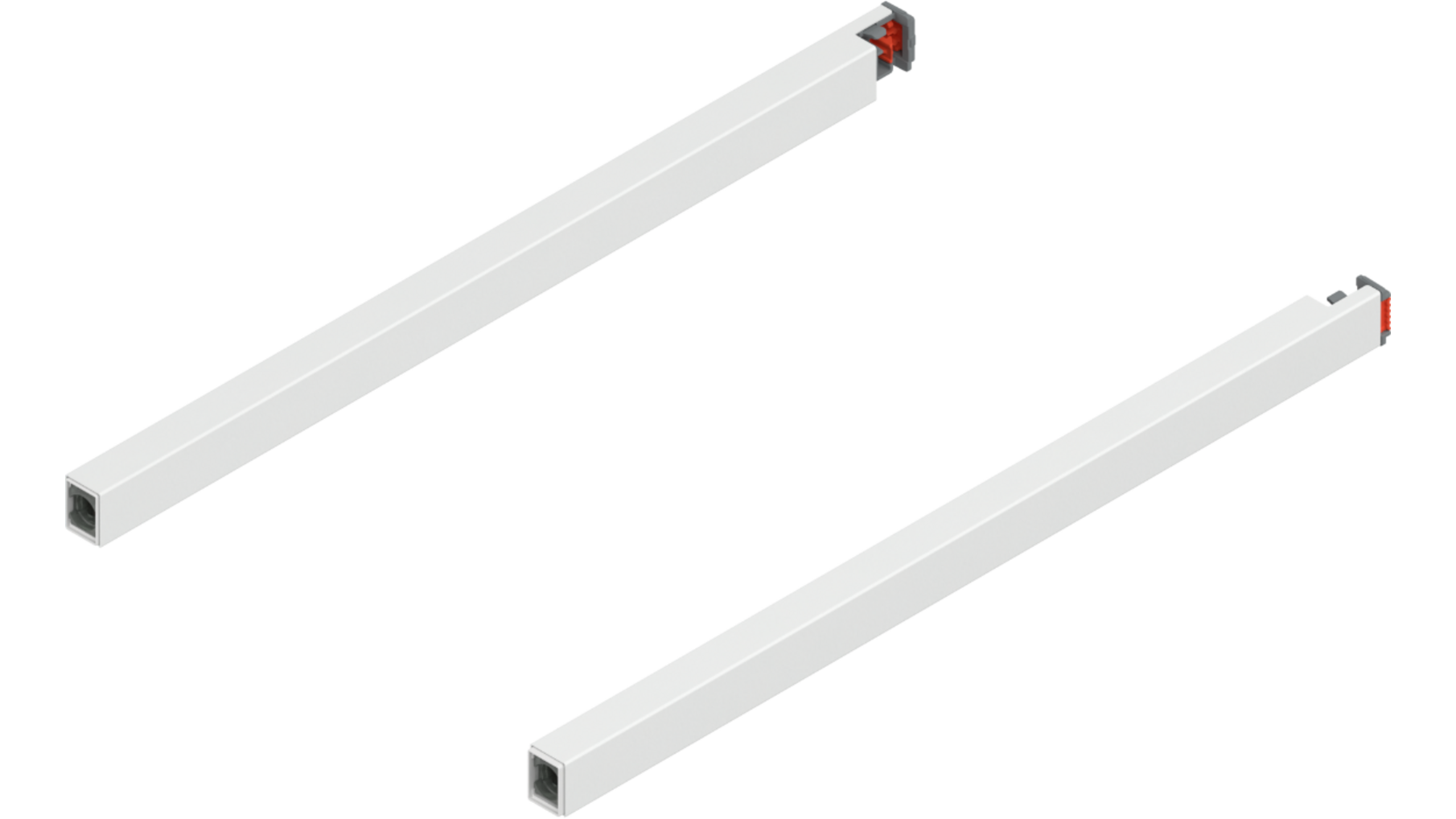 Reling L+R voor Merivobox, 350mm zijdewit