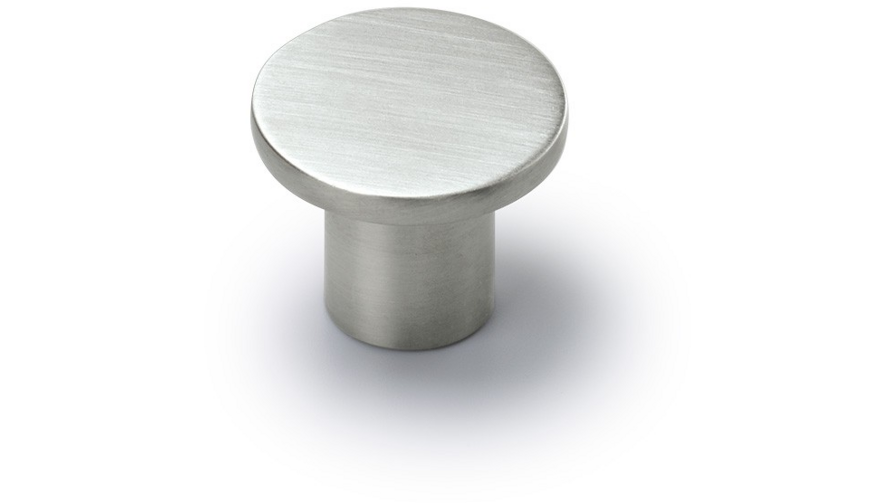 Knop DISC geborsteld nikkel 33mm