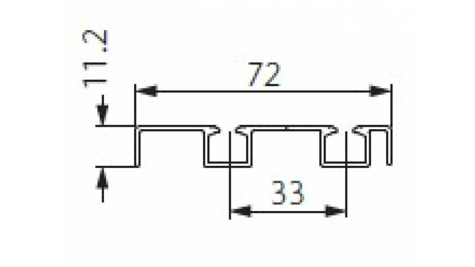 Flagship 5 W dubbel onder looprail lengte 2500mm