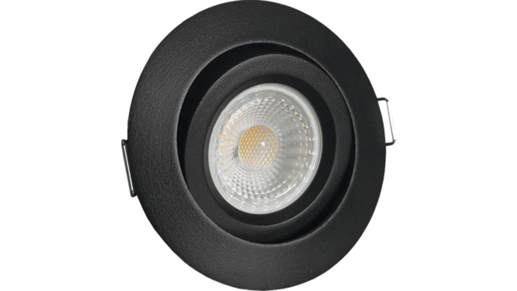 Aosta  kantelbare IP44 inb. Spot zwart D2W + Triac driver