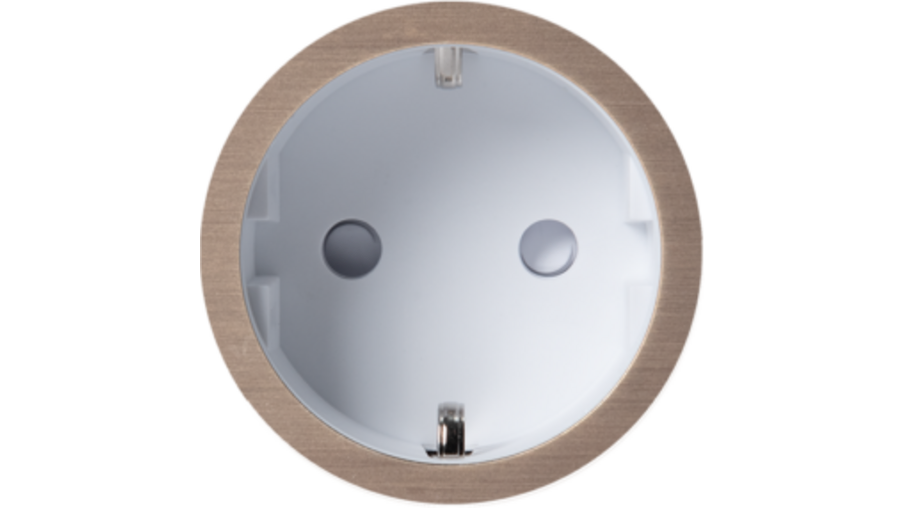 Rond 2.0 Socket F - t.less - light bronze - white cup