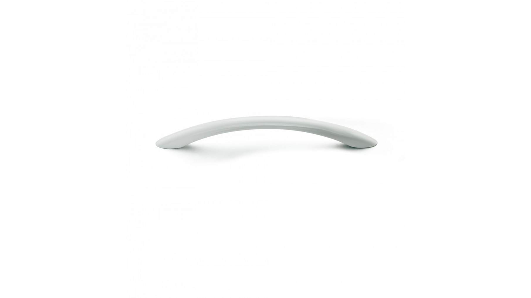 Greep METAL 786 glans wit 164x10mm, hartmaat 128mm