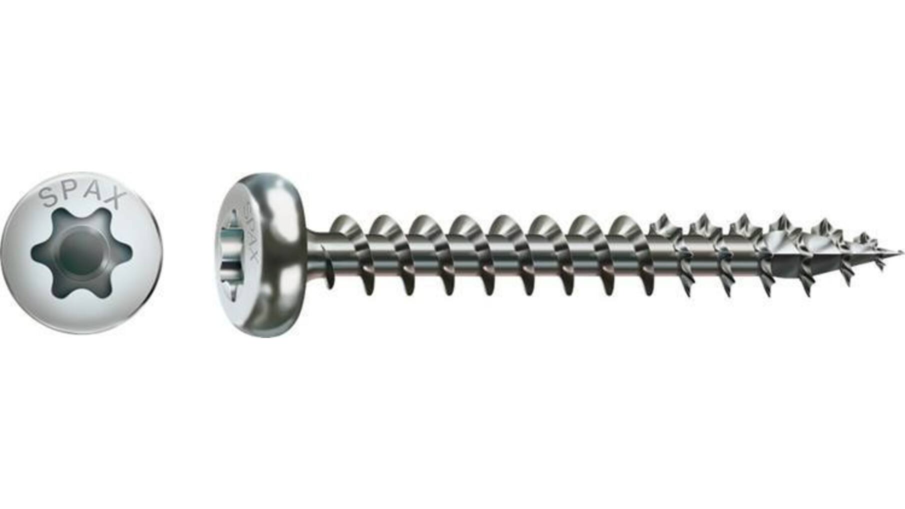 Spax bolkop torx 3,0x20 CK verzinkt voldraad VE= 200 st