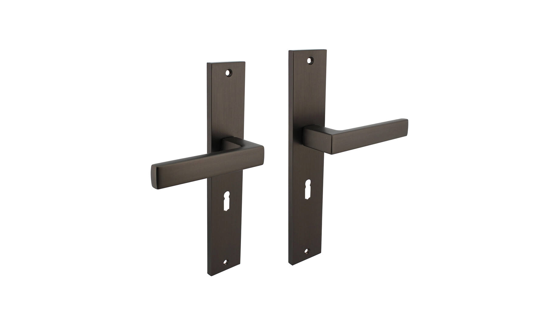 Deurkruk Hera op schild 245x45 mm sleutelgat 56 mm