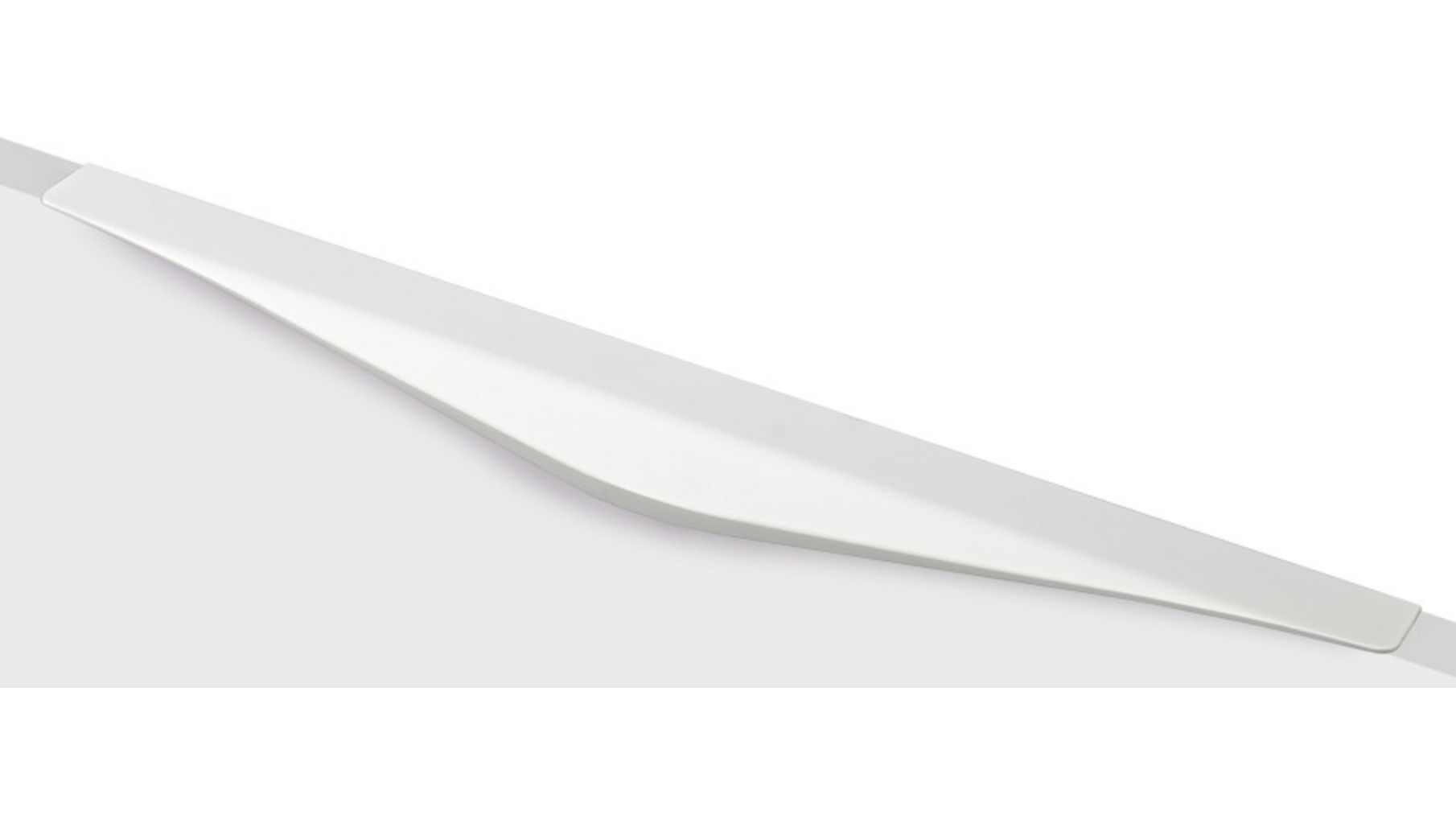 Greep LIPS mat wit 240x45mm, hartmaat 160mm