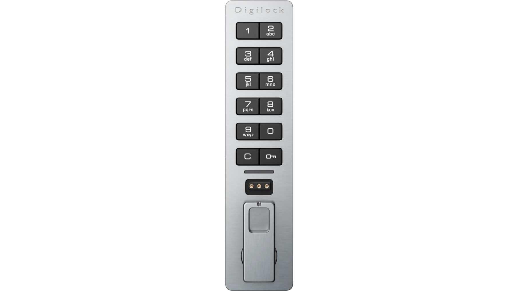 Versa keypad geborsteld nikkel wisselende gebruiker 30mm