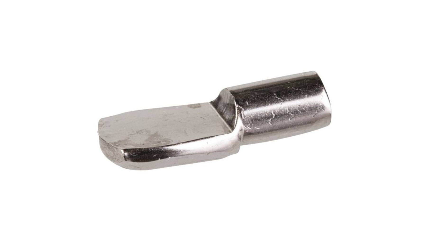 Plankdrager stift 5mm lepelmodel vernikkeld