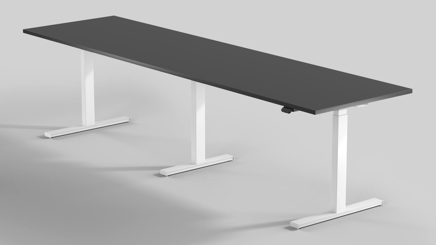 Milano Vergader voor een blad tot 4000mm. wit RAL9016