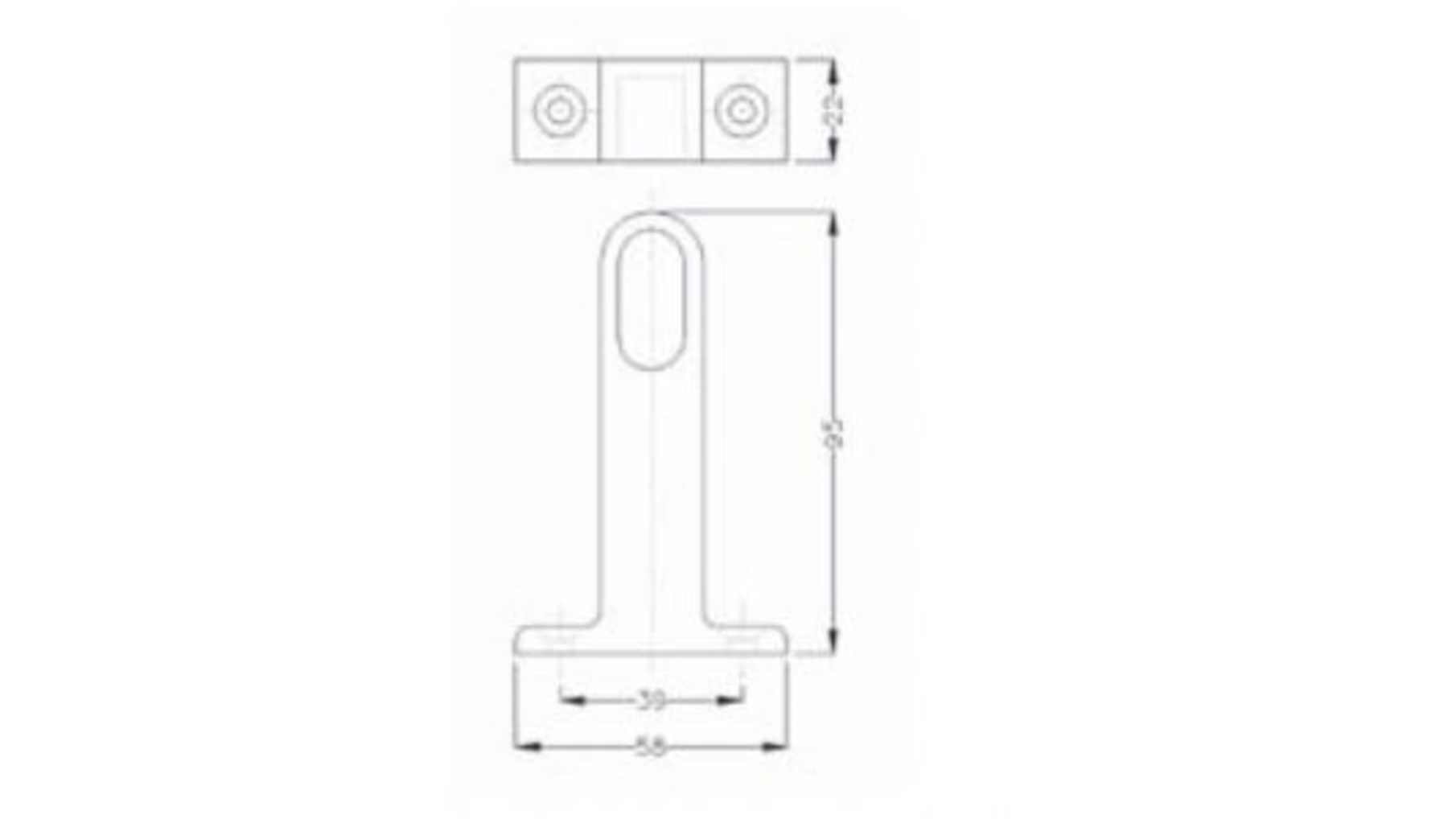 Steun eind Gardelux-1 naturel