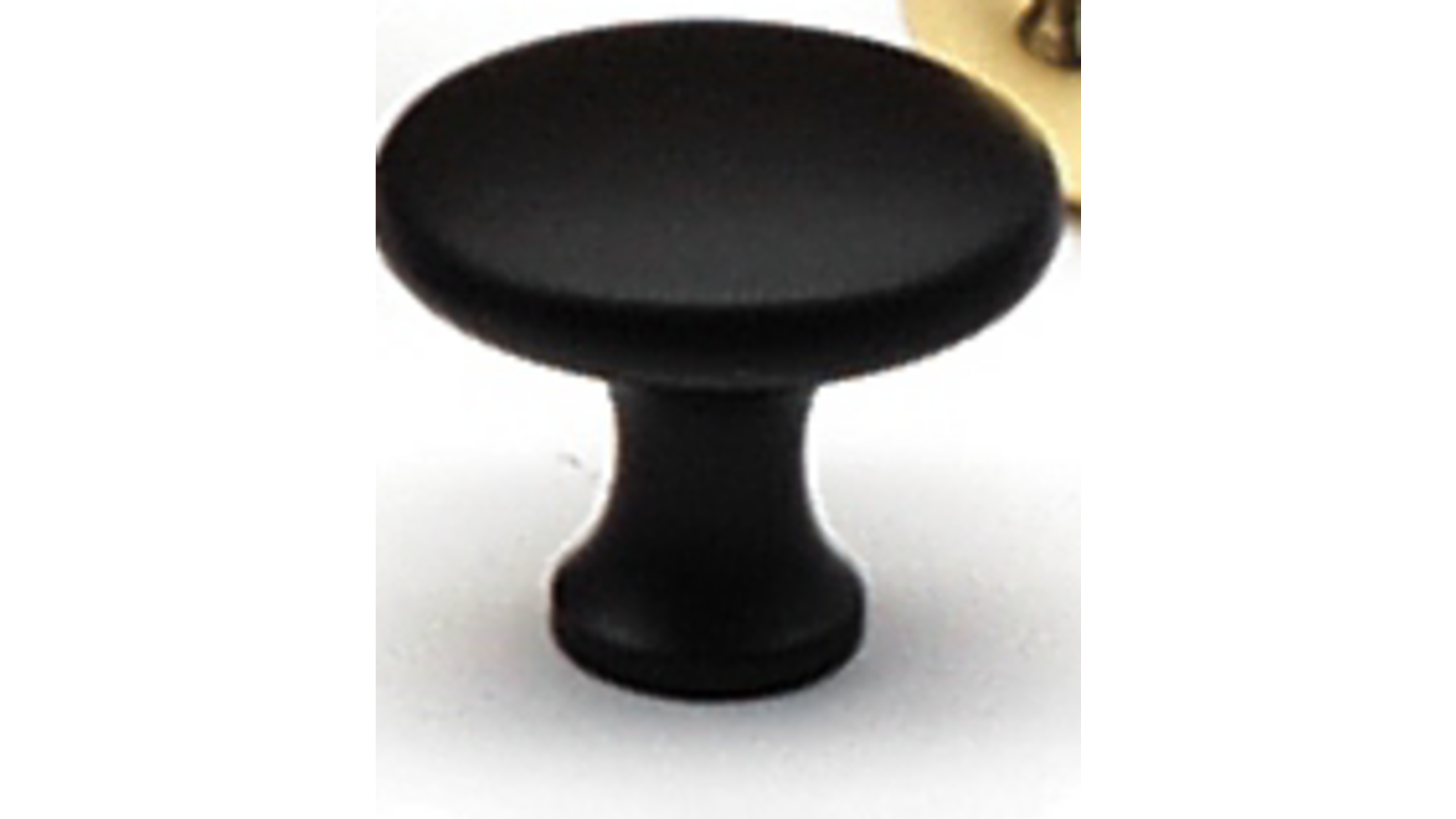 Knop diameter 28mm glanzend zwart hoogte 25mm