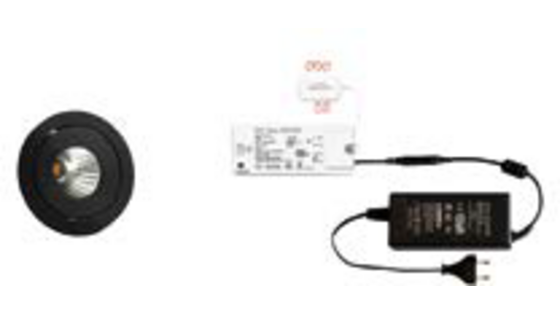 2x Ancona  zwart + 2 x verlengsnoer + MC-Easy + Driver 24W