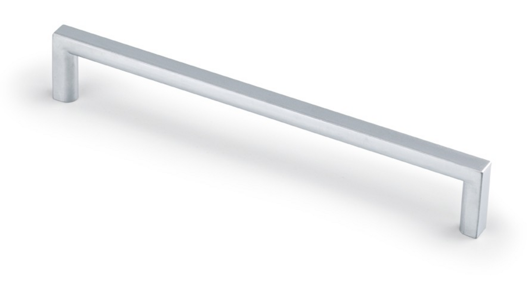 Greep BASICmat chroom136x8x28mm, hartmaat 128mm