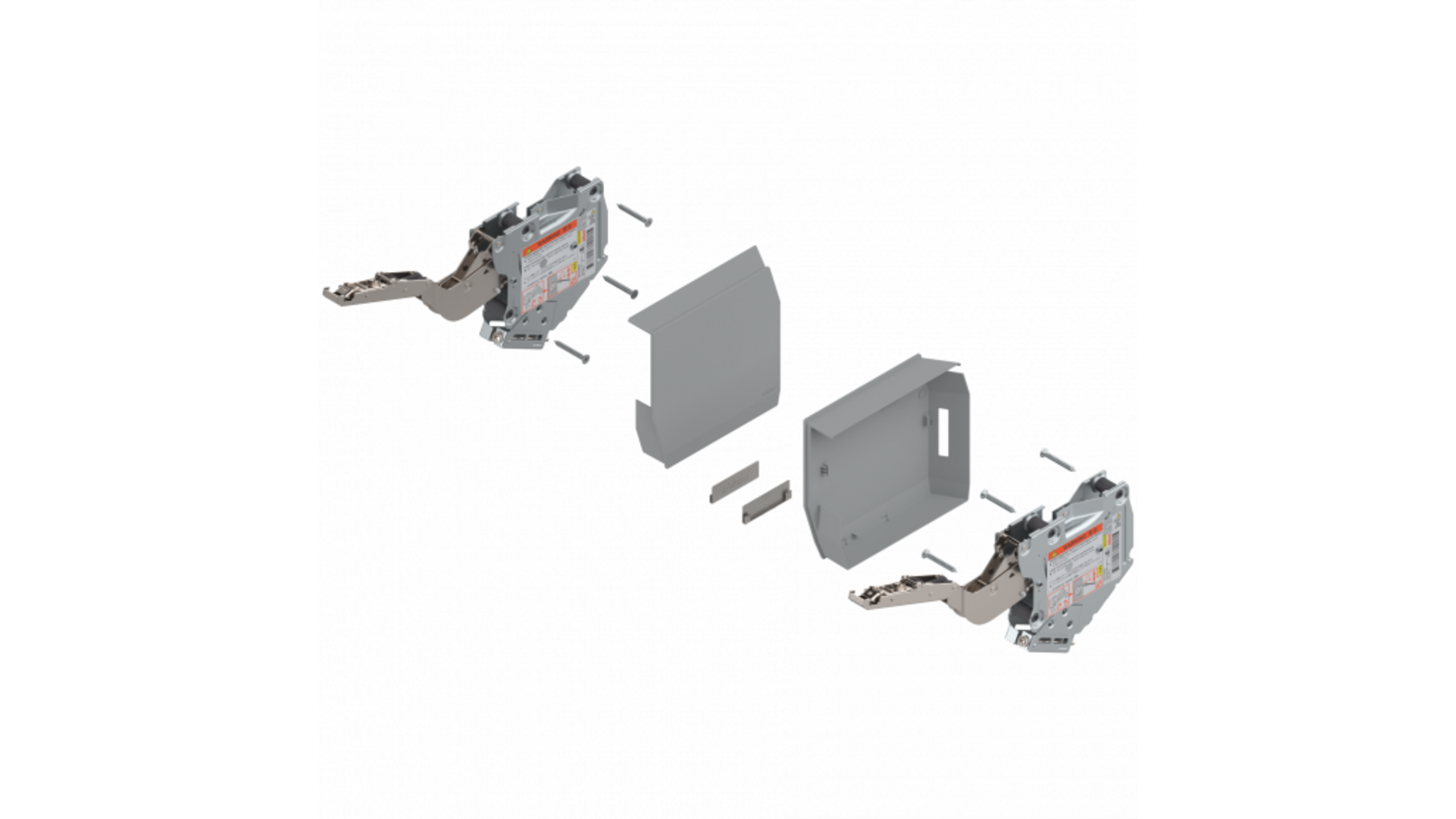 HK-S TIP-ON beslagelementset PF 400-1000 afdekkappen l.grijs