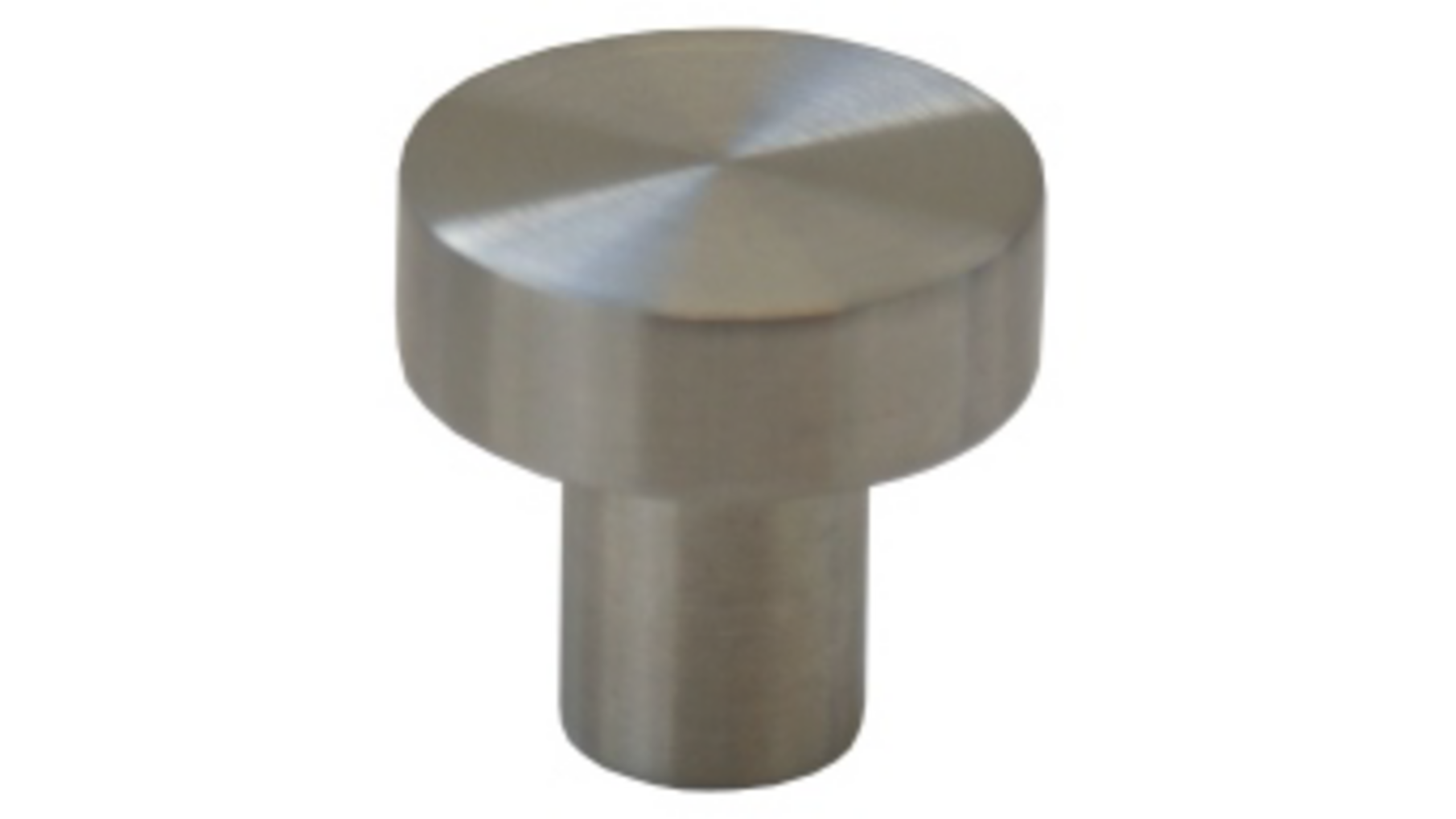 Knop diameter 14mm RVS geborsteld, hoogte 30mm