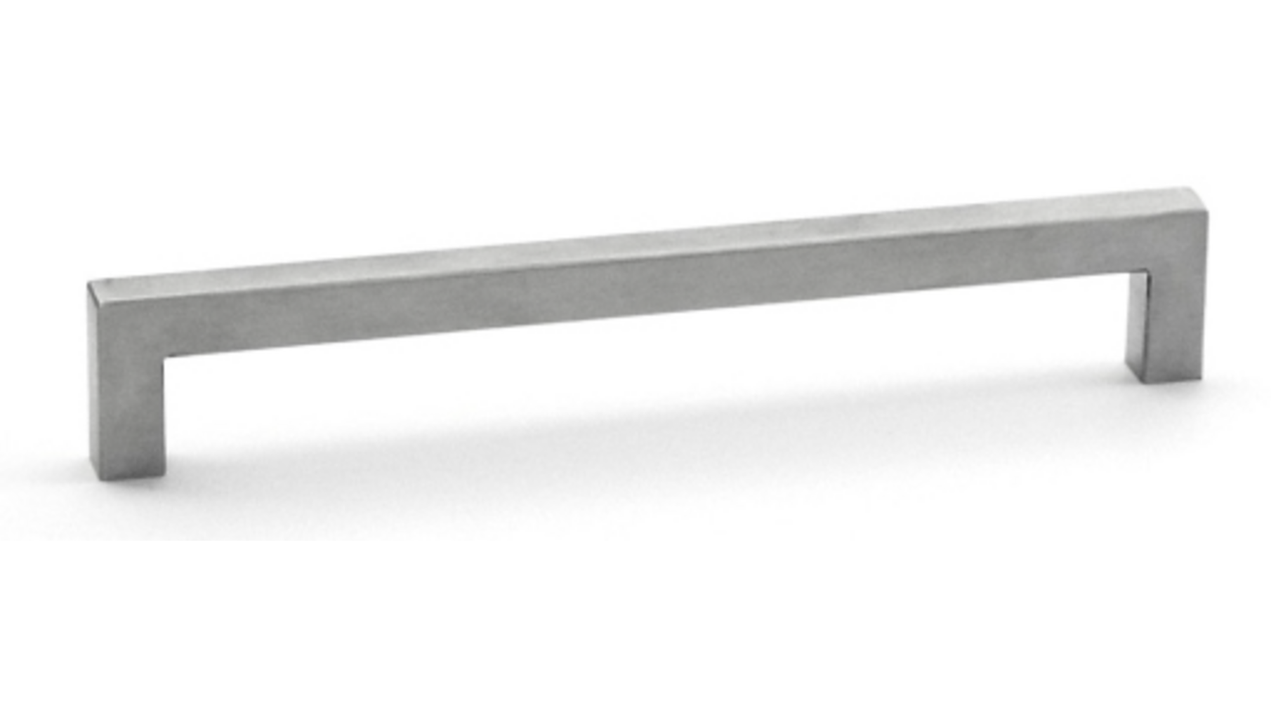 Greep 10x10mm hoh 160mm RVS geborsteld, totale lengte 172mm