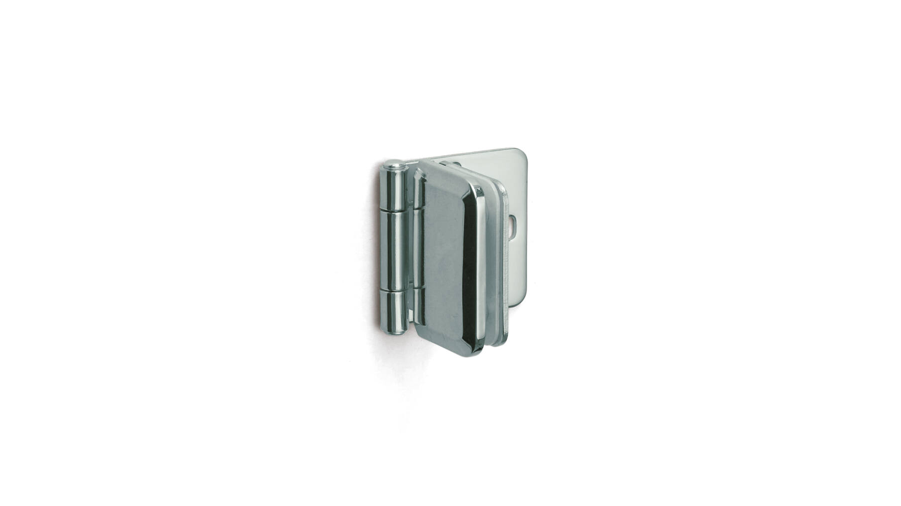 Glasdeurscharnier RVS verchroomd inliggend voor glas 5-8mm