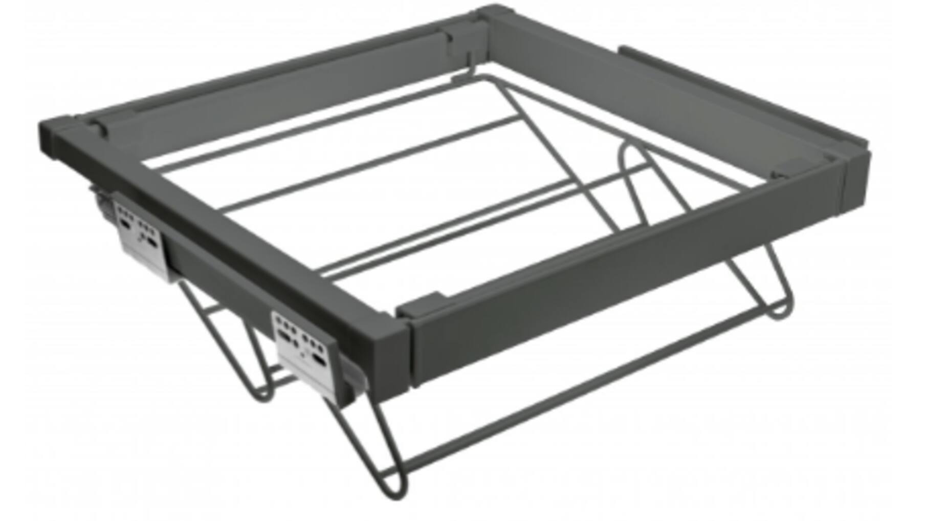 Schoenenrek, uittrekbaar,  900 mmSOFT-CLOSE, antraciet
