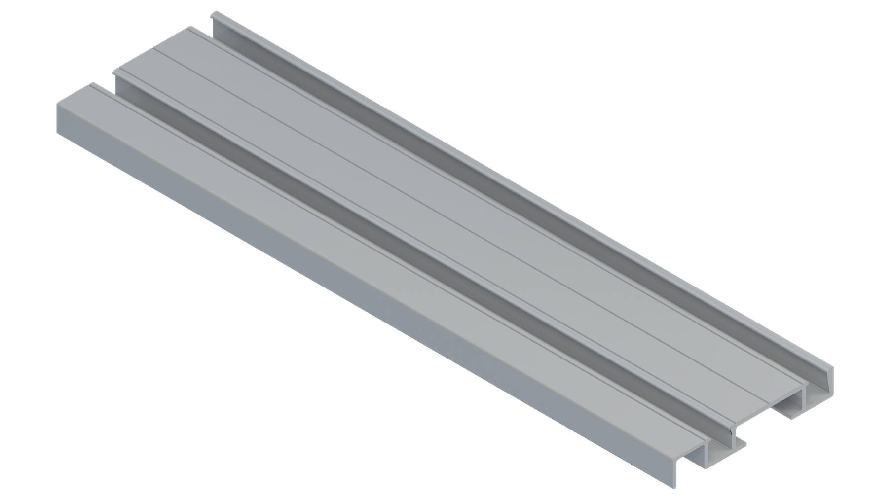 Submarine 9 W InSide dubbel onder-looprail, lengte 2500mm