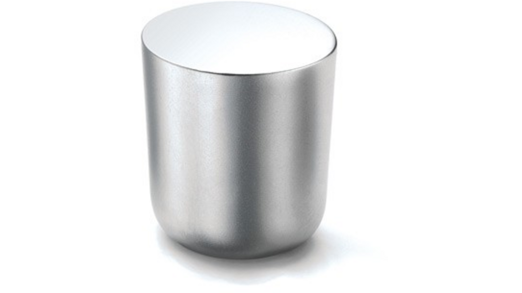 Knop MINI 816 mat aluminium 25mm, hoogte 28mm